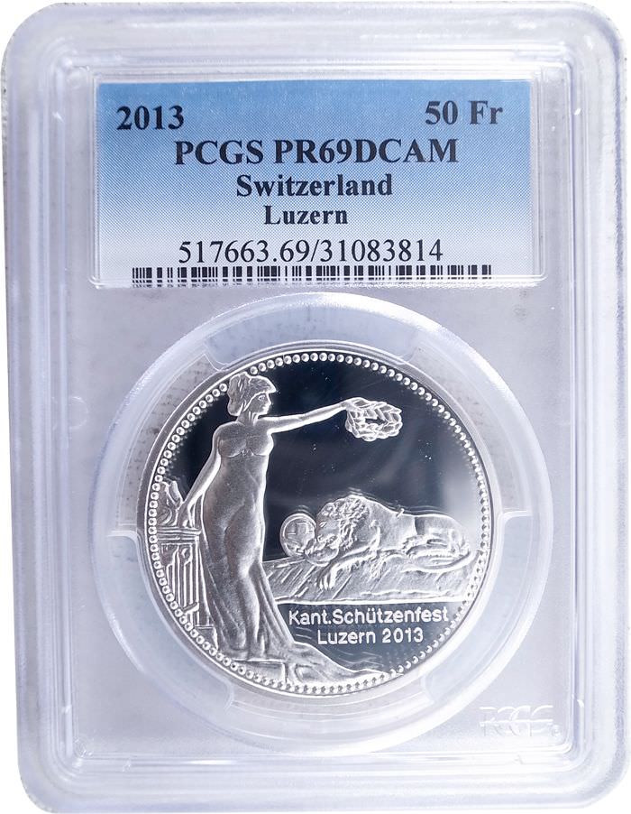 PCGS スイス射撃祭 2013 PR69 DCAM