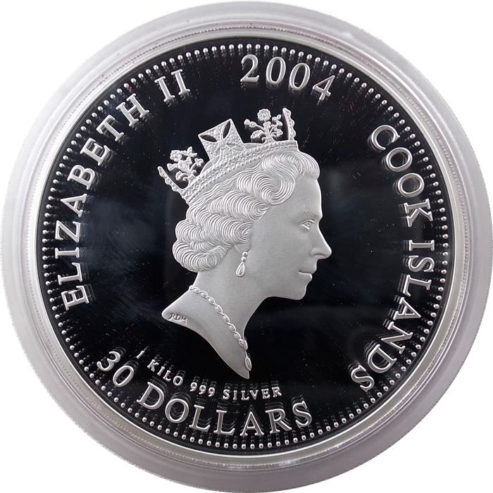 クック諸島 1kg純銀銀貨