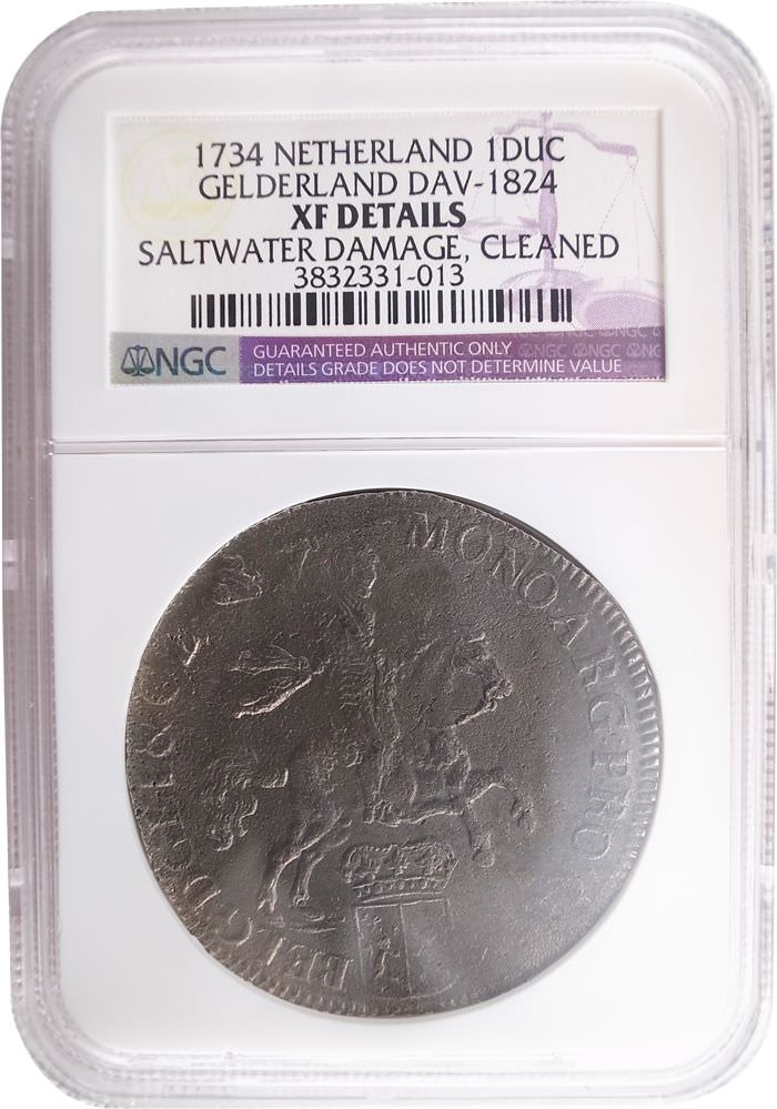 NGC オランダ GELDERLAND DUCATON銀貨 1734