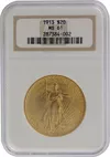 アメリカ $20金貨 1913